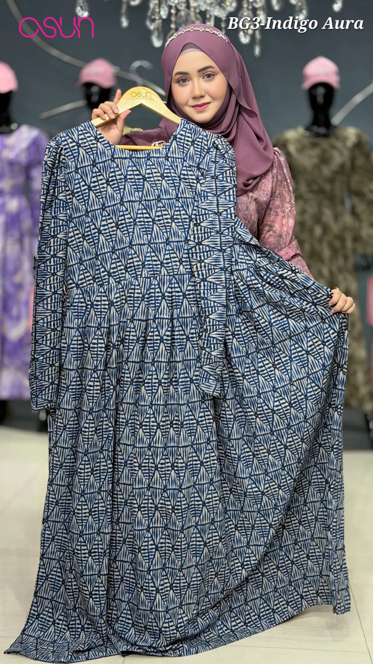 BLINK GOWN 3 INDIGO AURA