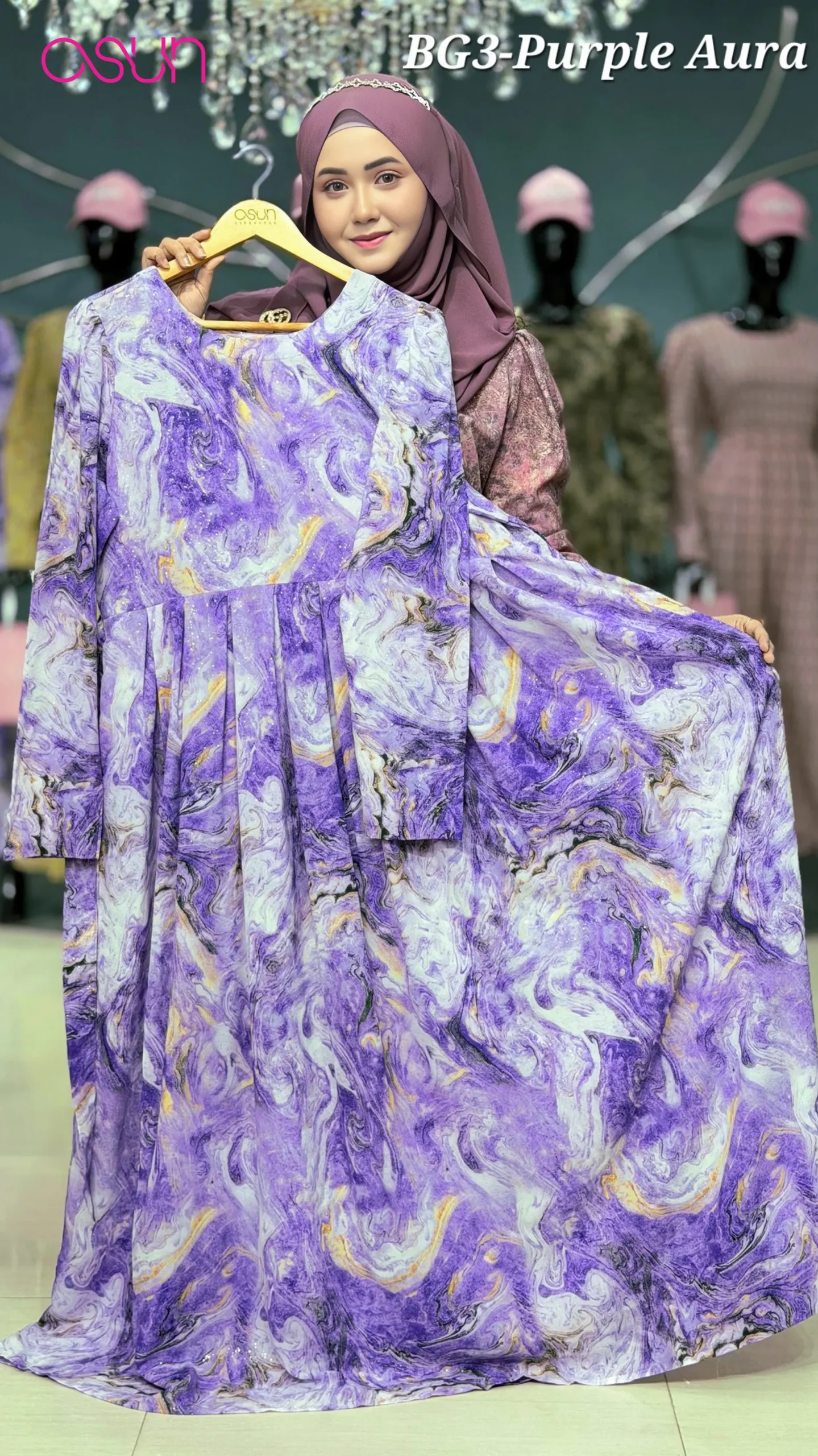 BLINK GOWN 3 PURPLE AURA
